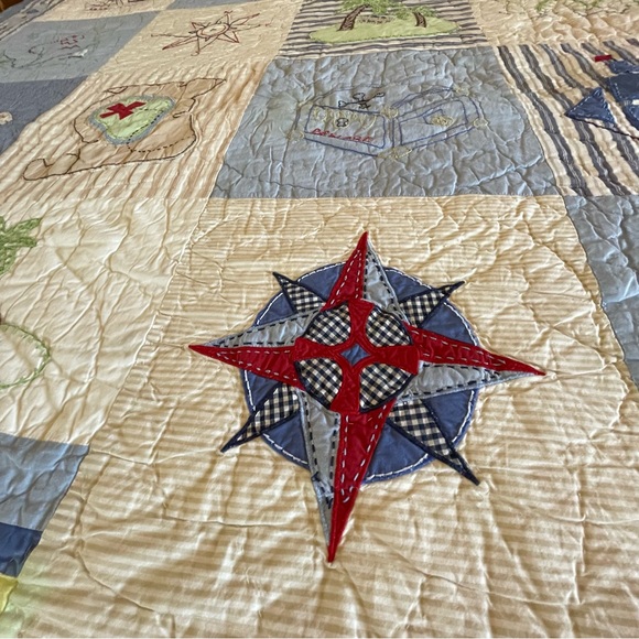 Pottery Barn Kids🏝️Treasure Island Quilt | Twin - Picture 7 of 11